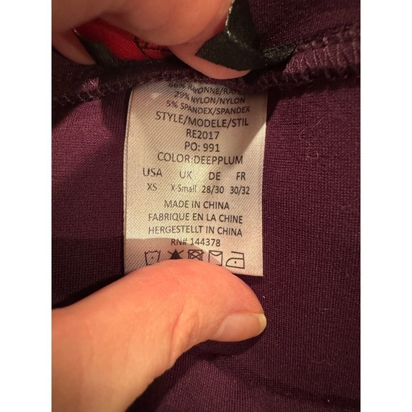 NWT Ease into Comfort by Rekucci Deep Plum Skirt - Size XS - Picture 6 of 6